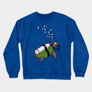 SCUBA Sea Turtle Crewneck Sweatshirt